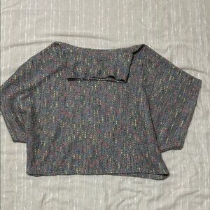 Chic Gray Women's Crop Top